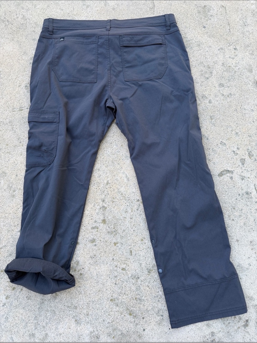 PrAna Men's zion Stretch Grey Gorpcore Hiking Trail Nylon Pants Size 38" x 30" - Picture 8 of 10